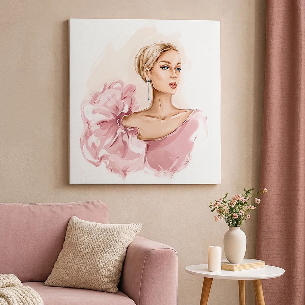 Cuadro sobre lienzo - Impresión de Imagen - Recuérdame como una pintura... - 30x30 cm