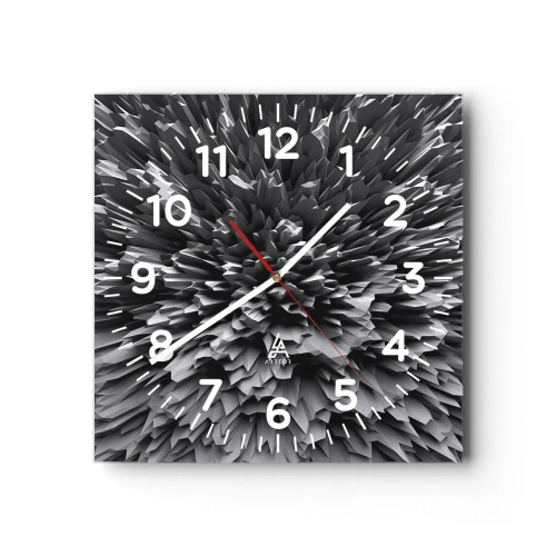 Reloj de pared - Reloj de vidrio - No puede ser más afilado - 40x40 cm