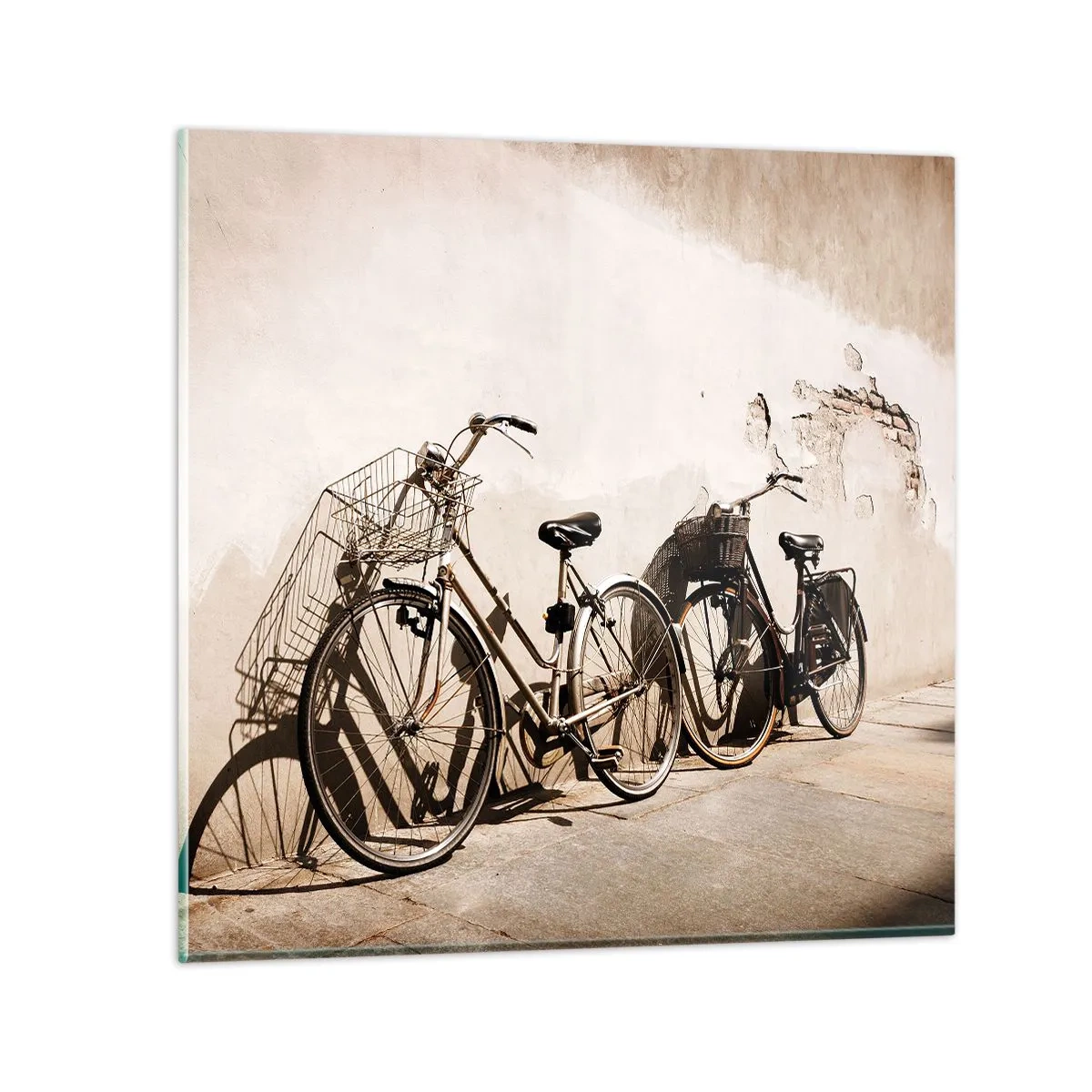 Cuadro sobre vidrio - Impresiones sobre Vidrio - El inolvidable encanto del pasado - 50x50 cm