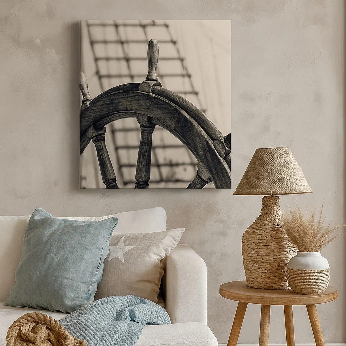 Cuadro sobre lienzo - Impresión de Imagen - Un cuento marino - 30x30 cm