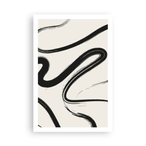 Póster - Fantasía en blanco y negro - 61x91 cm