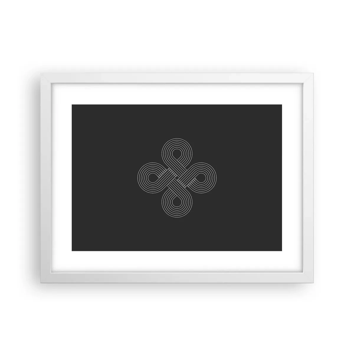 Póster en marco blanco - El espíritu celta - 40x30 cm