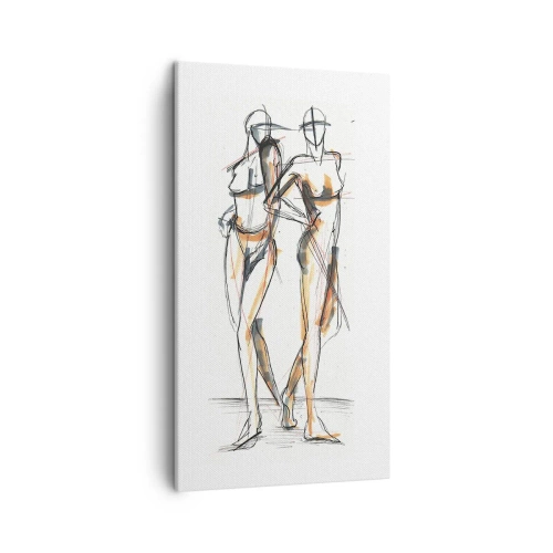 Cuadro sobre lienzo - Impresión de Imagen - Un estudio sobre el encanto - 45x80 cm