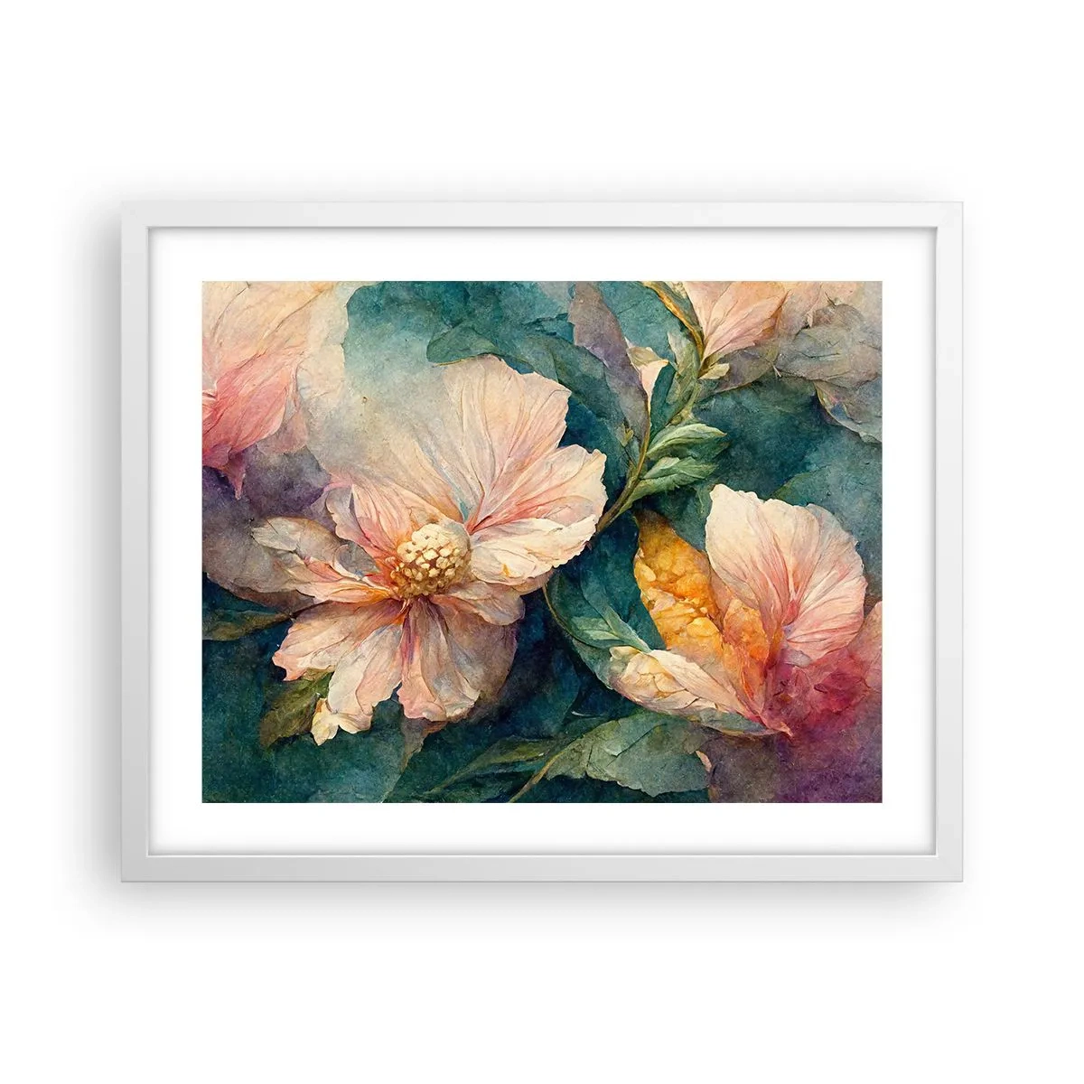 Póster en marco blanco - La sutileza misma - 50x40 cm