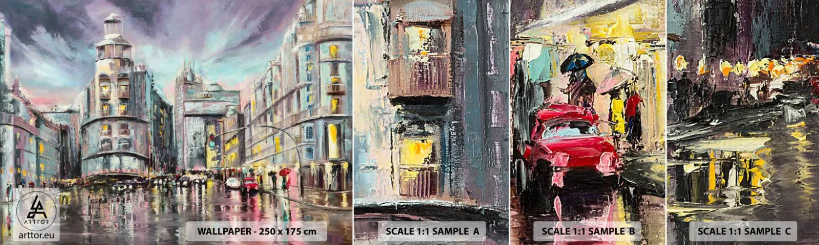 Muestra De Fotomural Standard Eco - Va a ser una buena noche - Ciudad, Madrid, Arquitectura - 100x30 cm