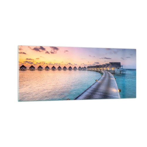 Cuadro sobre vidrio - Impresiones sobre Vidrio - Vacaciones - volver al origen - 100x40 cm