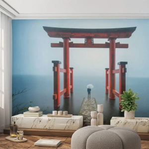 Fotomural Premium Canvas - Ensueño japonés - Asia, Templo de Hakone, Japón - 200x140 cm