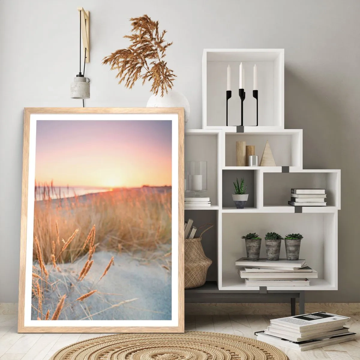 Póster en marco roble claro - Dulce nana del Báltico - 61x91 cm