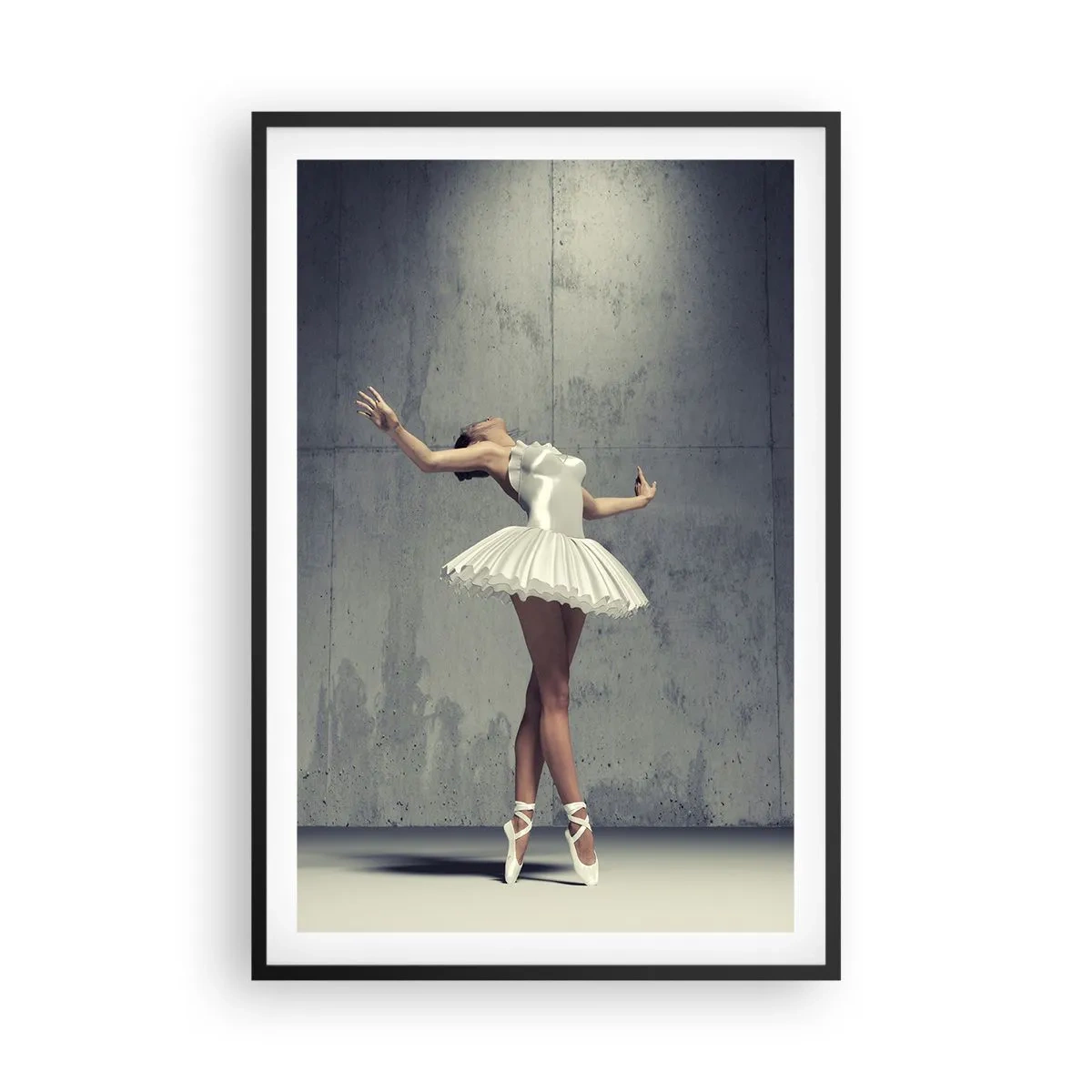Póster en marco negro - Ligero como un pájaro - 61x91 cm