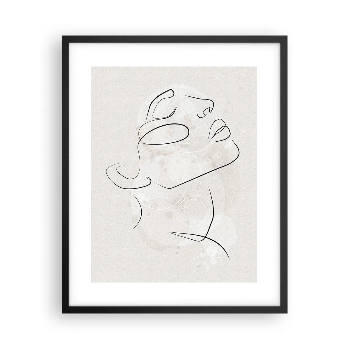 Póster en marco negro - Contorno de un sueño - 40x50 cm