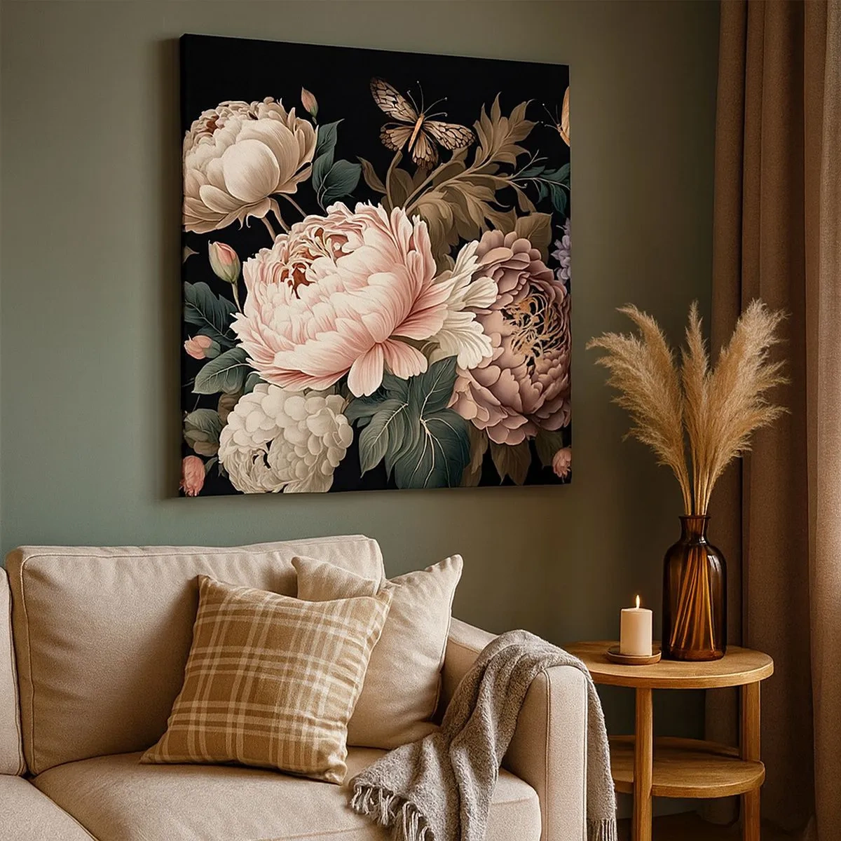 Cuadro sobre lienzo - Impresión de Imagen - En estilo barroco - 30x30 cm