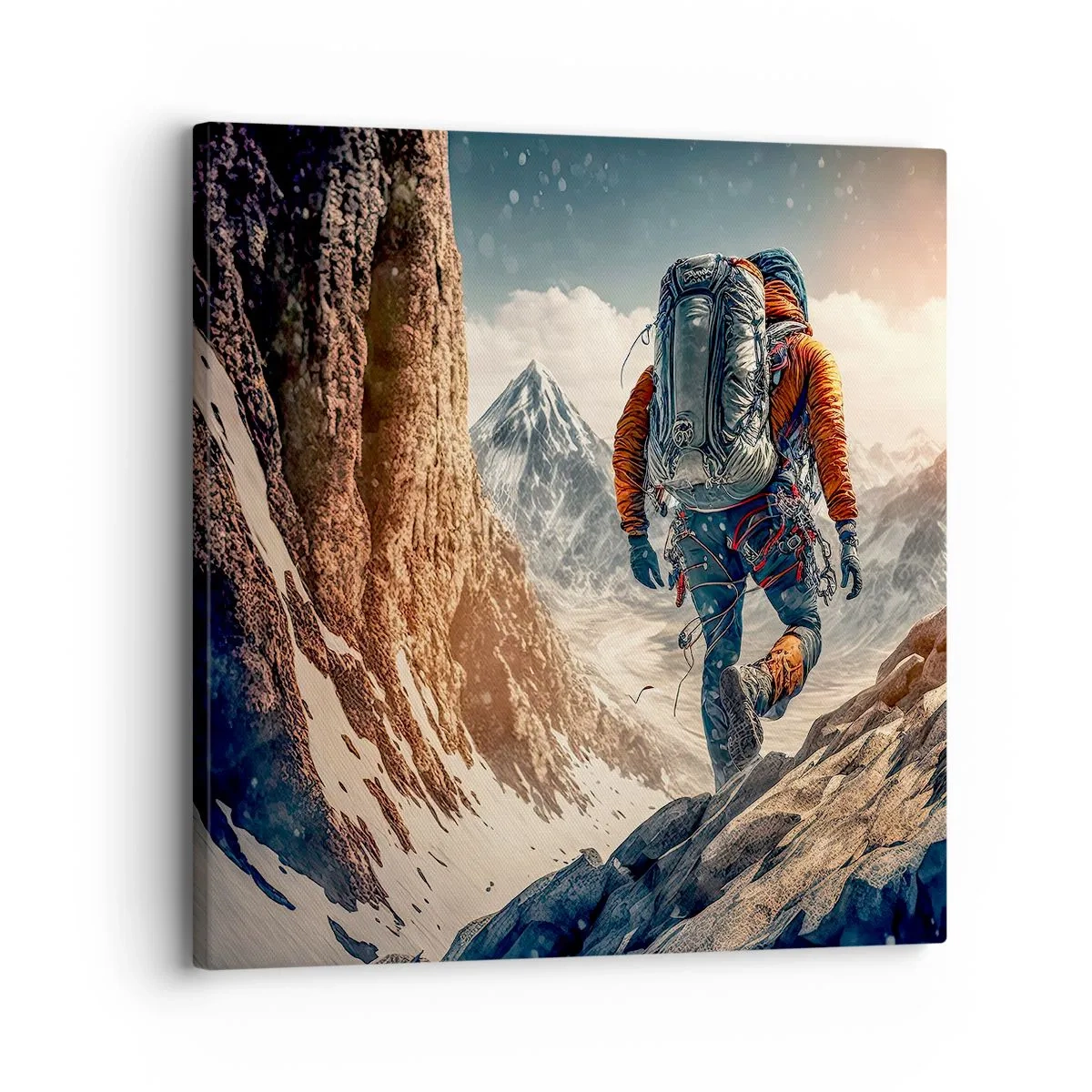 Cuadro sobre lienzo - Impresión de Imagen - Guerrero solitario - 30x30 cm