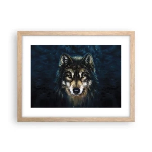 Póster en marco roble claro - ¿Alfa? Y omega - 40x30 cm