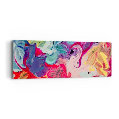 Cuadro sobre lienzo - Impresión de Imagen - El nacimiento de los colores - 90x30 cm