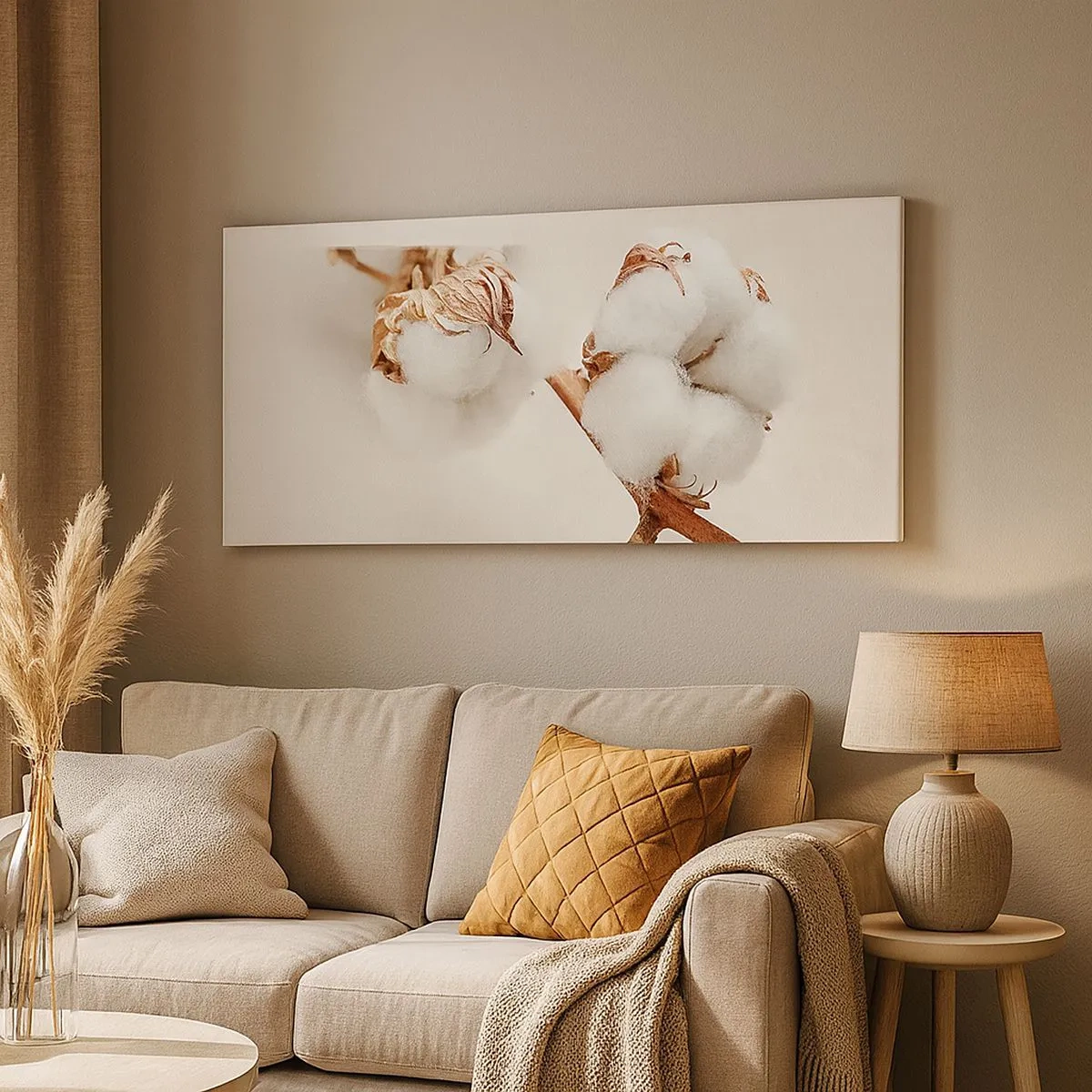 Cuadro sobre lienzo - Impresión de Imagen - Un suave tacto - 100x40 cm