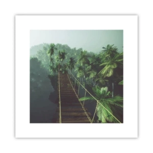 Póster - Sobre un mar de verde - 30x30 cm