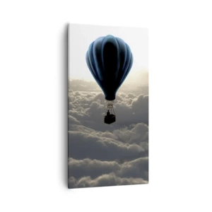 Cuadro sobre lienzo - Impresión de Imagen - Un viajero por encima de las nubes - 55x100 cm