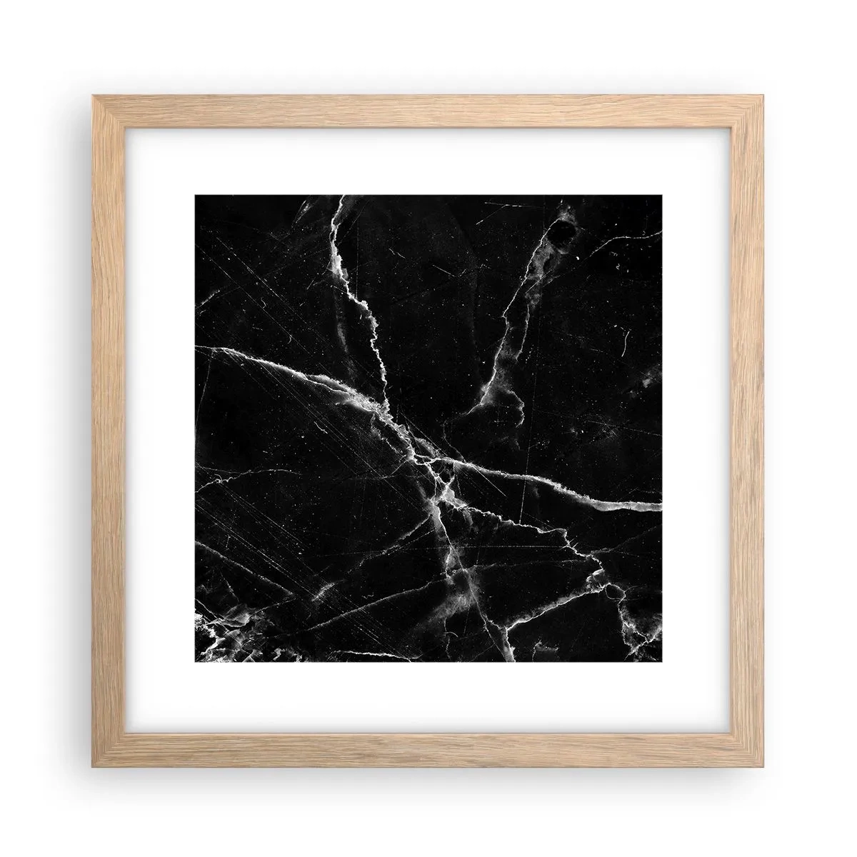 Póster en marco roble claro - La vida secreta de la piedra - 30x30 cm