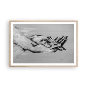 Póster en marco roble claro - El comienzo... - 91x61 cm