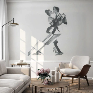 Fotomural Premium Sand - Todos al son de la música - Tango, Bailar, Bailarín - 250x175 cm