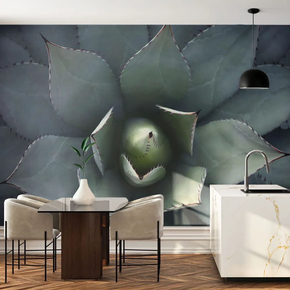 Fotomural Autadhesivo Deluxe Sticker - Perfección natural - flor de agave, Agave, Exotismo - 150x105 cm