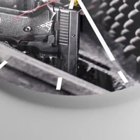 Esfera sin numeración, con rayas