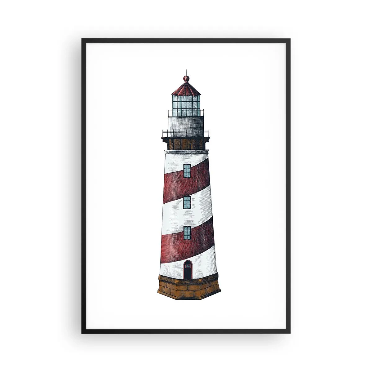 Póster en marco negro - Siempre en guardia - 70x100 cm