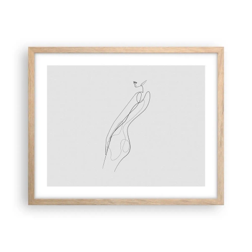 Póster en marco roble claro - Apenas una promesa - 50x40 cm