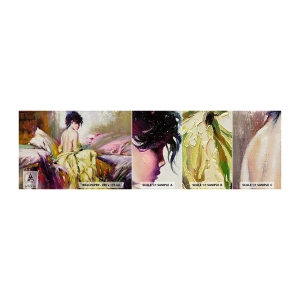 Muestra De Fotomural Standard Eco - La hermosura y frescura de la flor - Mujer, Cuerpo, Pedazo - 100x30 cm