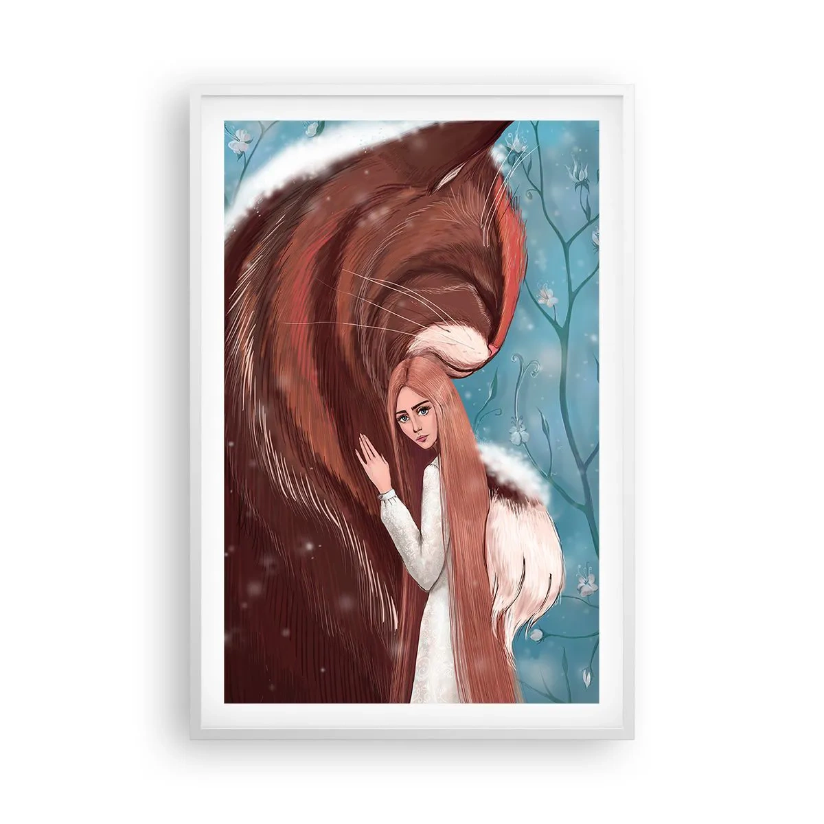 Póster en marco blanco - Bienvenidos a un cuento de hadas - 61x91 cm