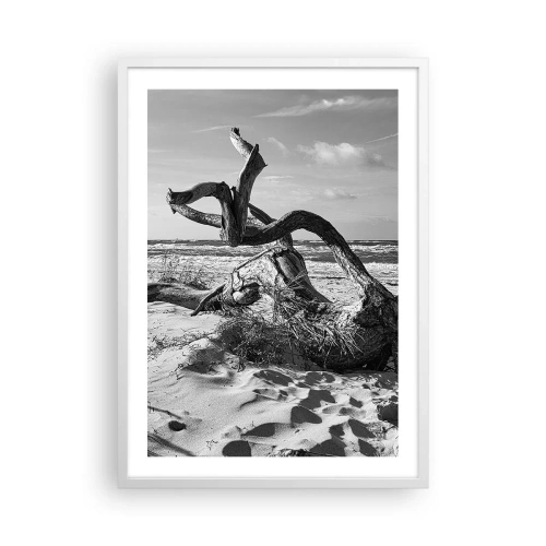 Póster en marco blanco - Escultura marina - 50x70 cm