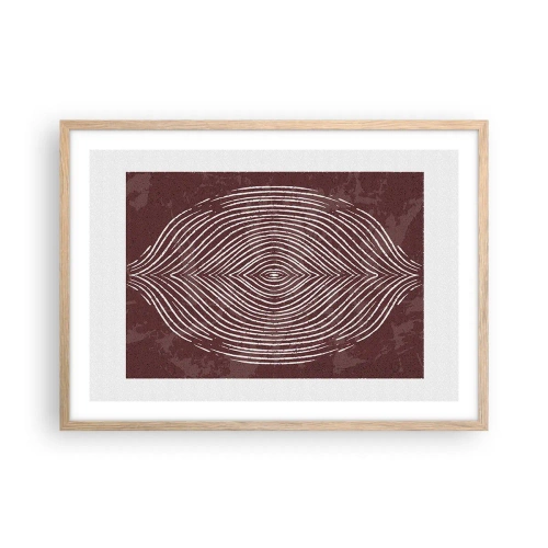 Póster en marco roble claro - El espacio habla - 70x50 cm