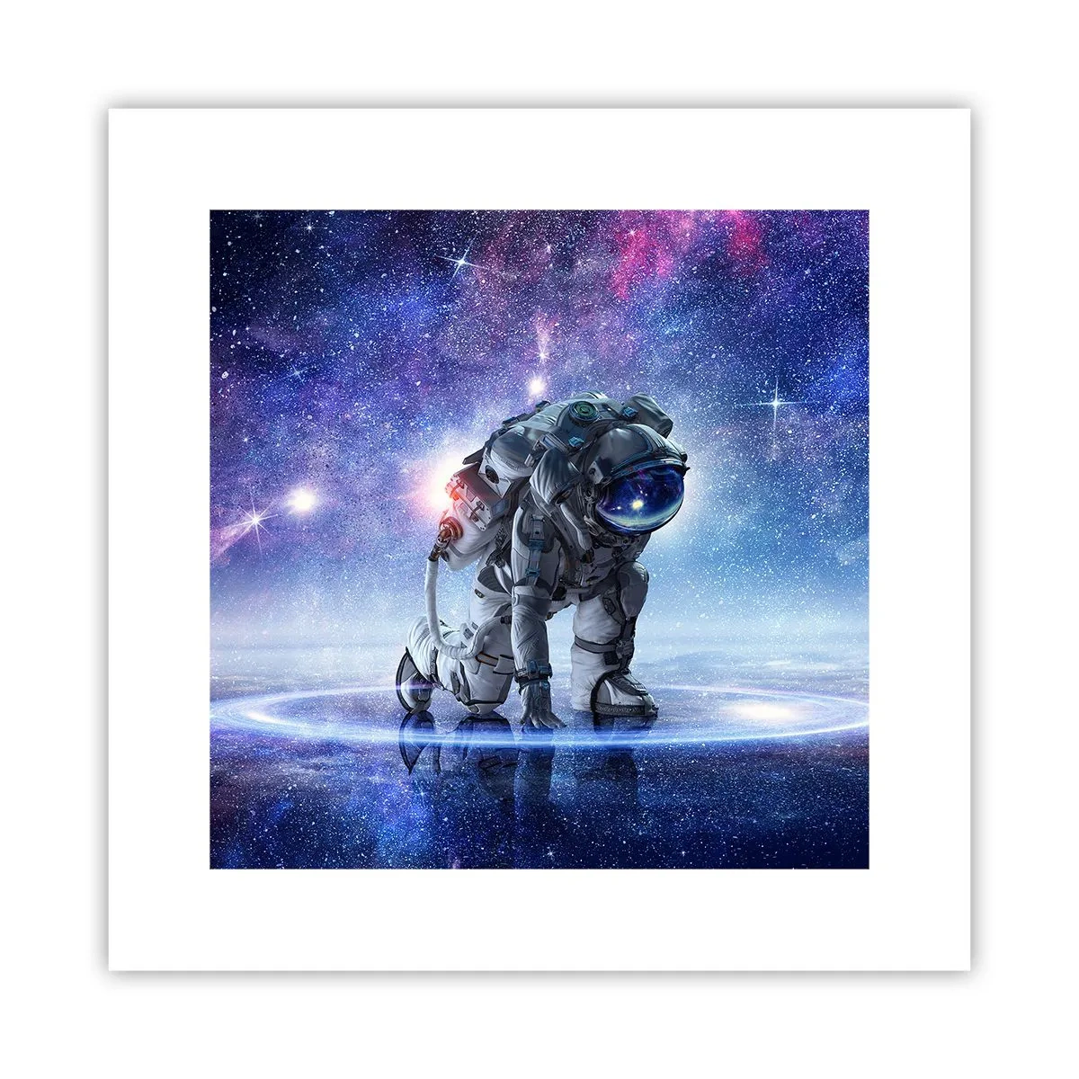 Póster - Cielo estrellado sobre mí - 30x30 cm