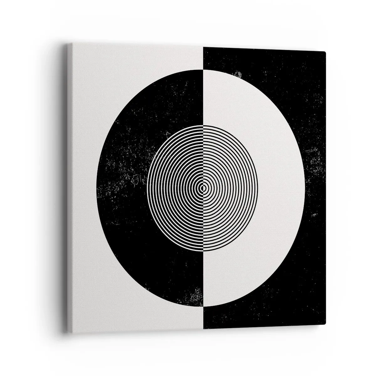 Cuadro sobre lienzo - Impresión de Imagen - Armonía en blanco y negro - 40x40 cm