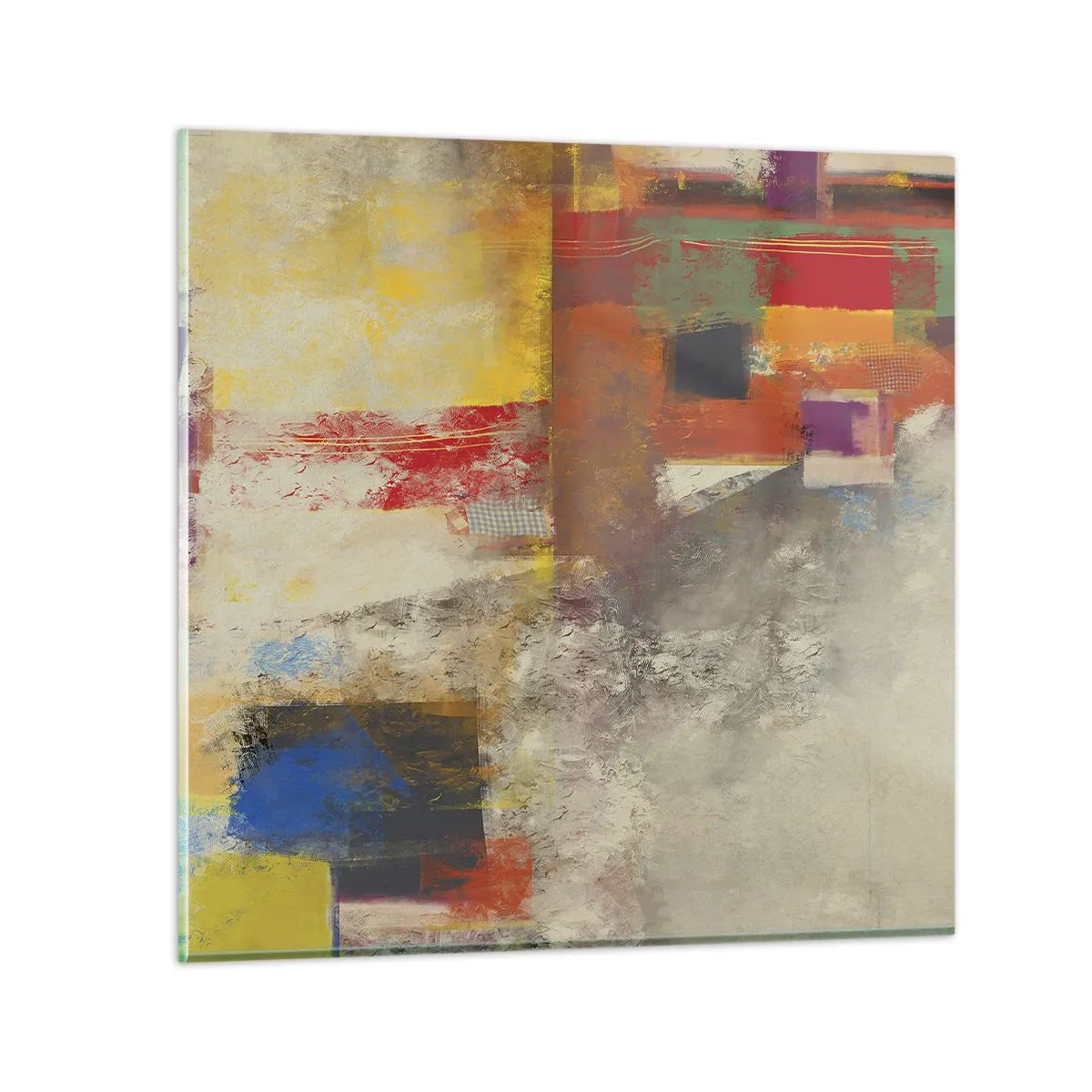 Cuadro sobre vidrio - Impresiones sobre Vidrio - Geometría de color - 30x30 cm