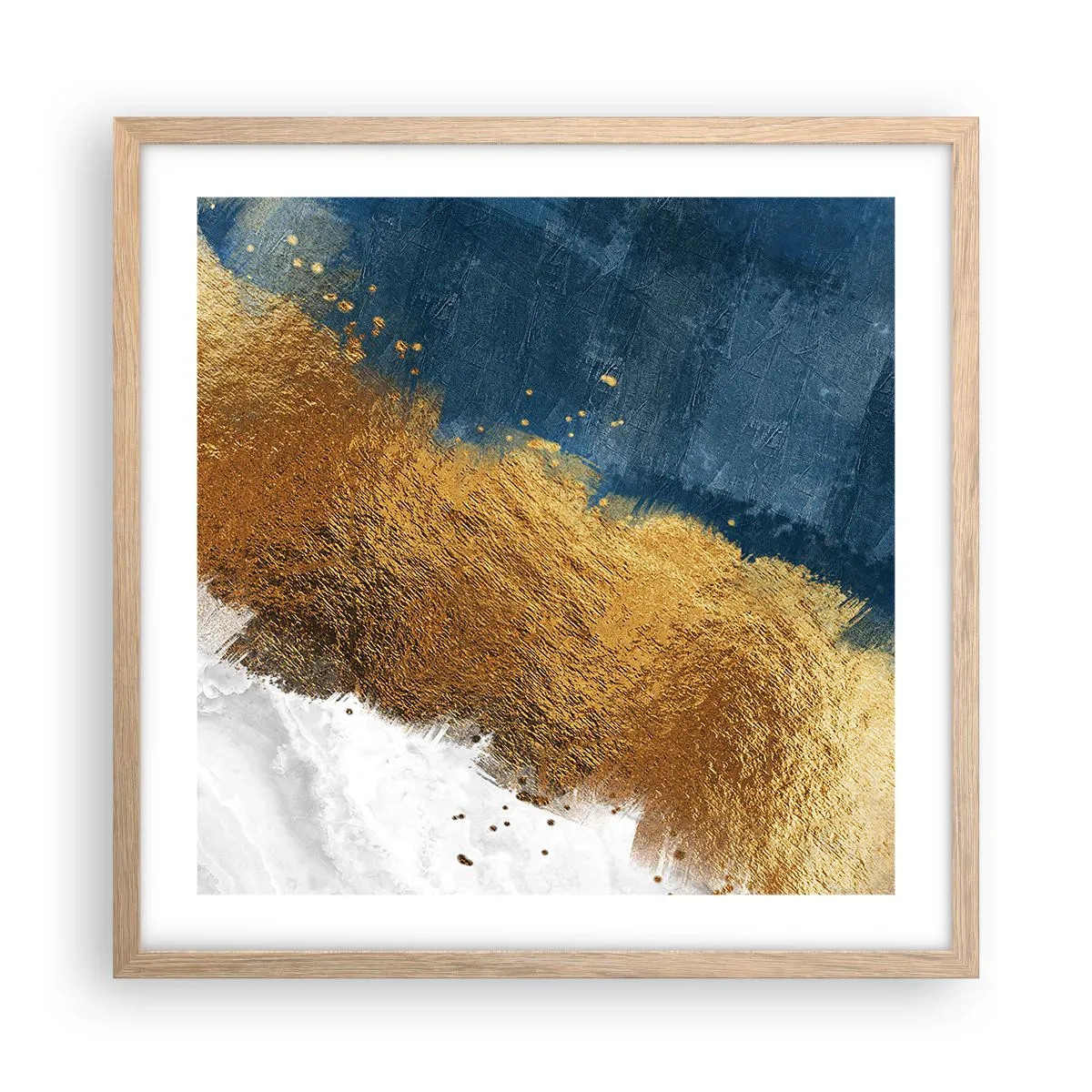 Póster en marco roble claro - Los colores del verano - 50x50 cm