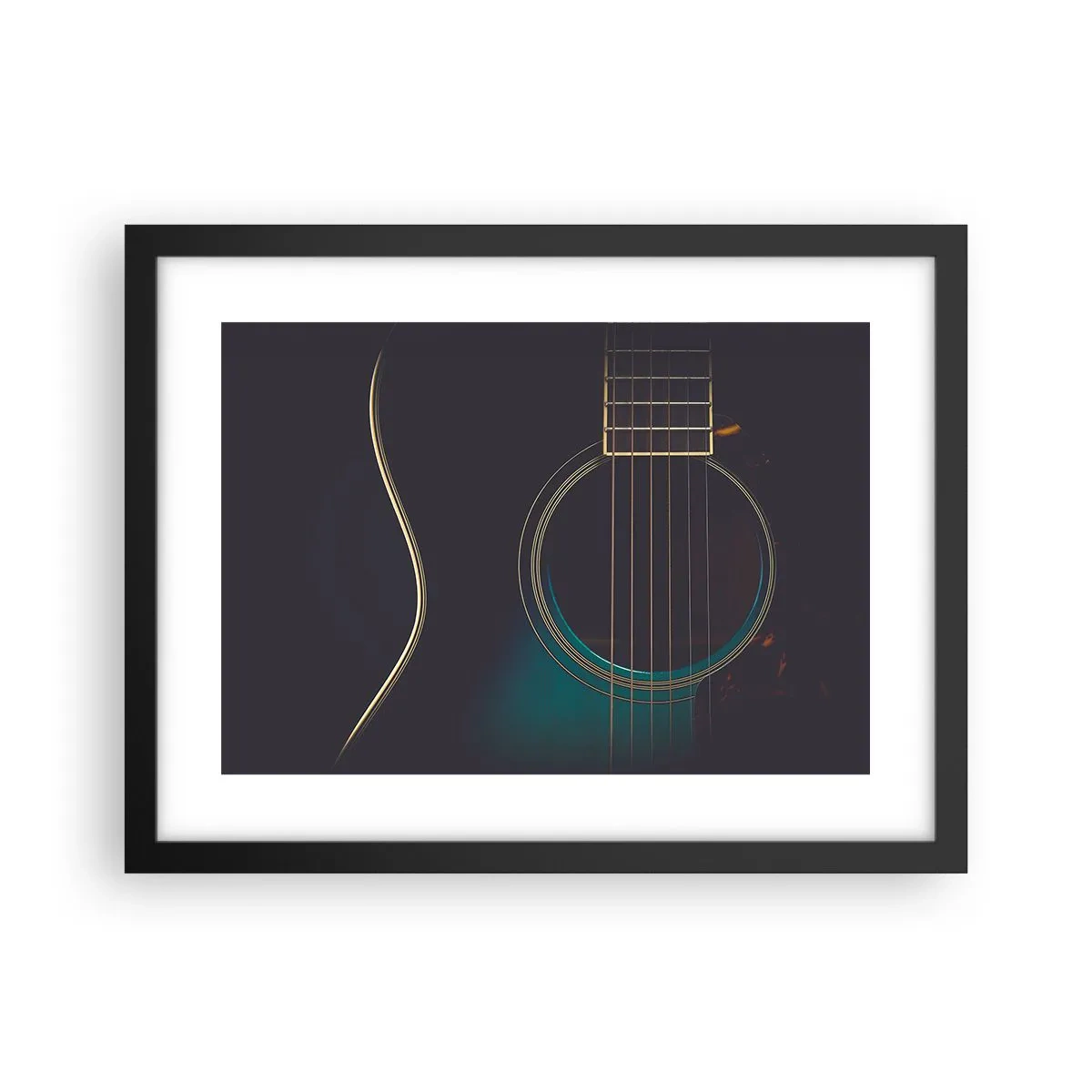 Póster en marco negro - Un momento antes de que suene - 40x30 cm