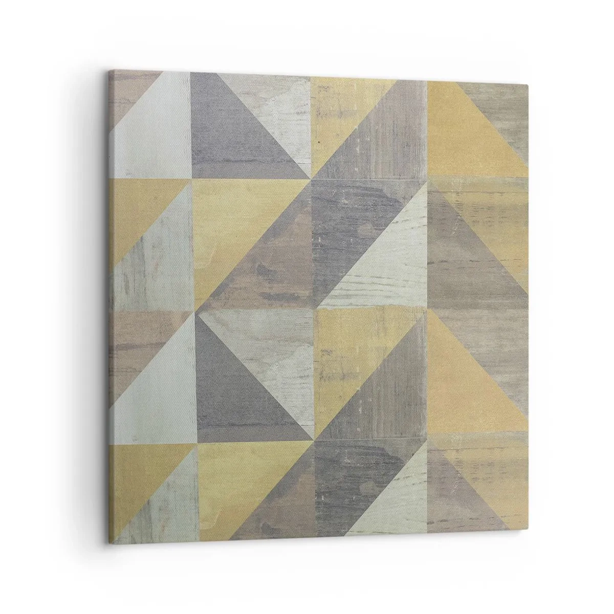 Cuadro sobre lienzo - Impresión de Imagen - El arte de los triángulos - 50x50 cm