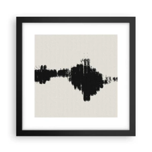 Póster en marco negro - Vibraciones de la imaginación - 30x30 cm