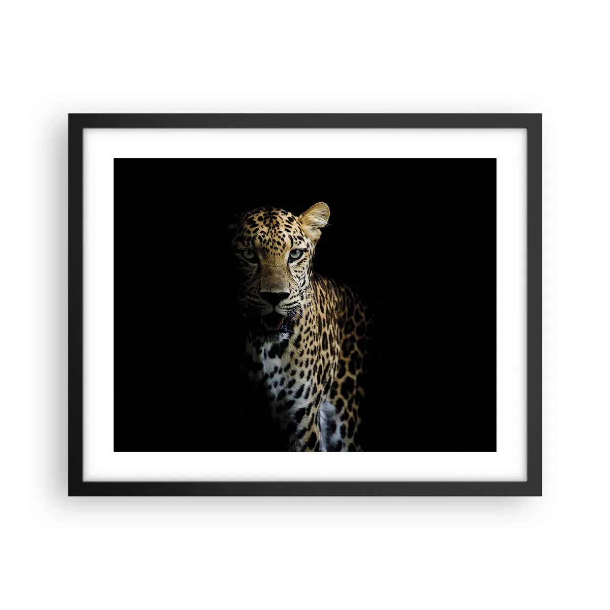 Póster en marco negro - Belleza oscura - 50x40 cm
