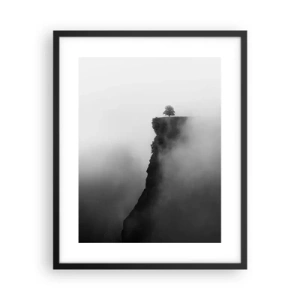 Póster en marco negro - En el límite del mundo - 40x50 cm