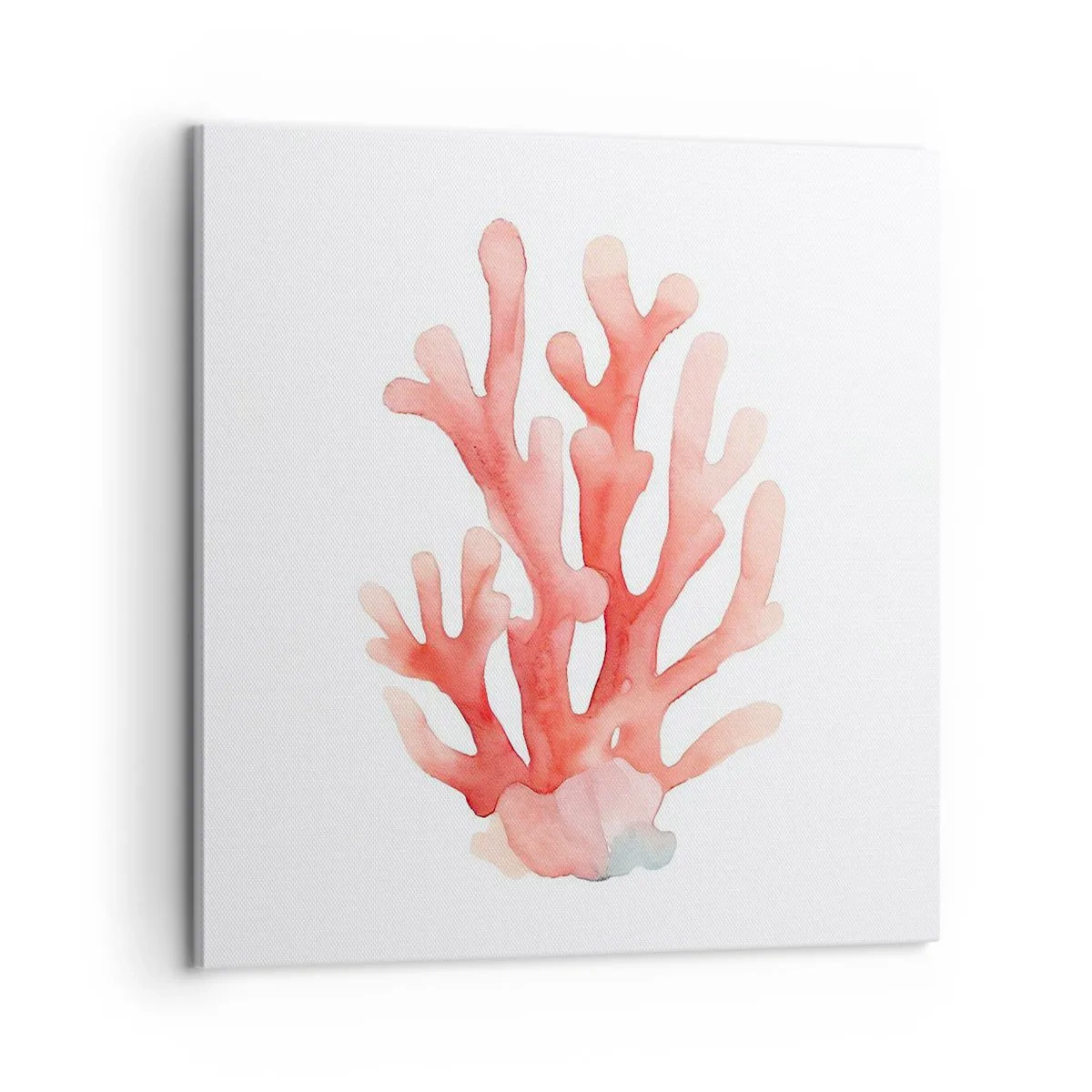 Cuadro sobre lienzo - Impresión de Imagen - La hermosura del color coral - 60x60 cm