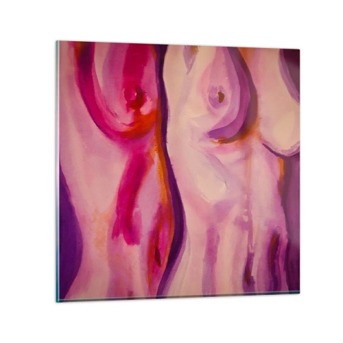 Cuadro sobre vidrio - Impresiones sobre Vidrio - Una oda a la feminidad - 30x30 cm