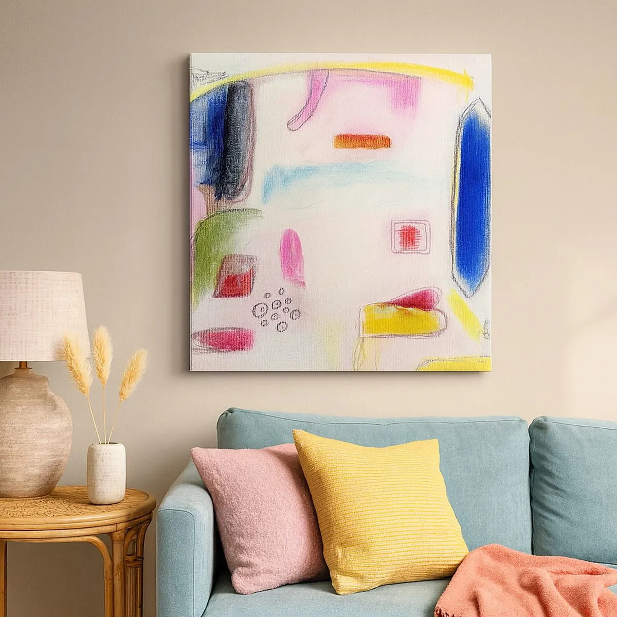 Cuadro sobre lienzo - Impresión de Imagen - Convexo, cóncavo, plano - 30x30 cm