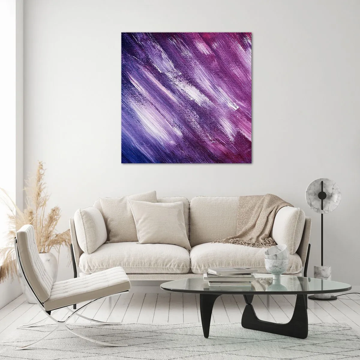 Cuadro sobre vidrio - Impresiones sobre Vidrio - Cuando sopla el viento del sol - 50x50 cm