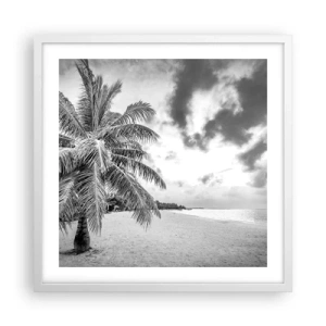 Póster en marco blanco - Anhelo de soledad.... - 50x50 cm