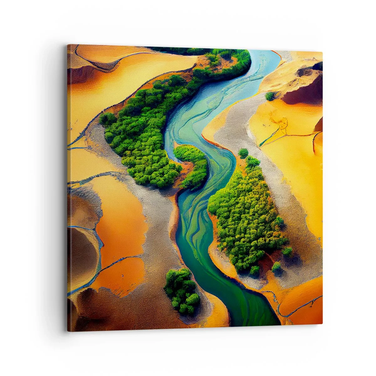 Cuadro sobre lienzo - Impresión de Imagen - Río que da vida - 70x70 cm