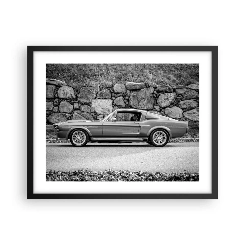 Póster en marco negro - Una leyenda de los años 60 - 50x40 cm