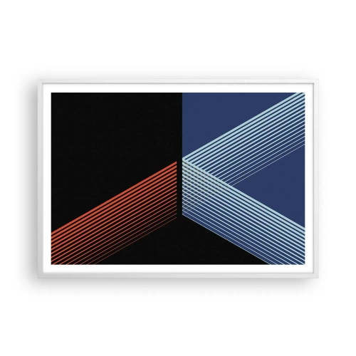 Póster en marco blanco - La rectitud - 100x70 cm