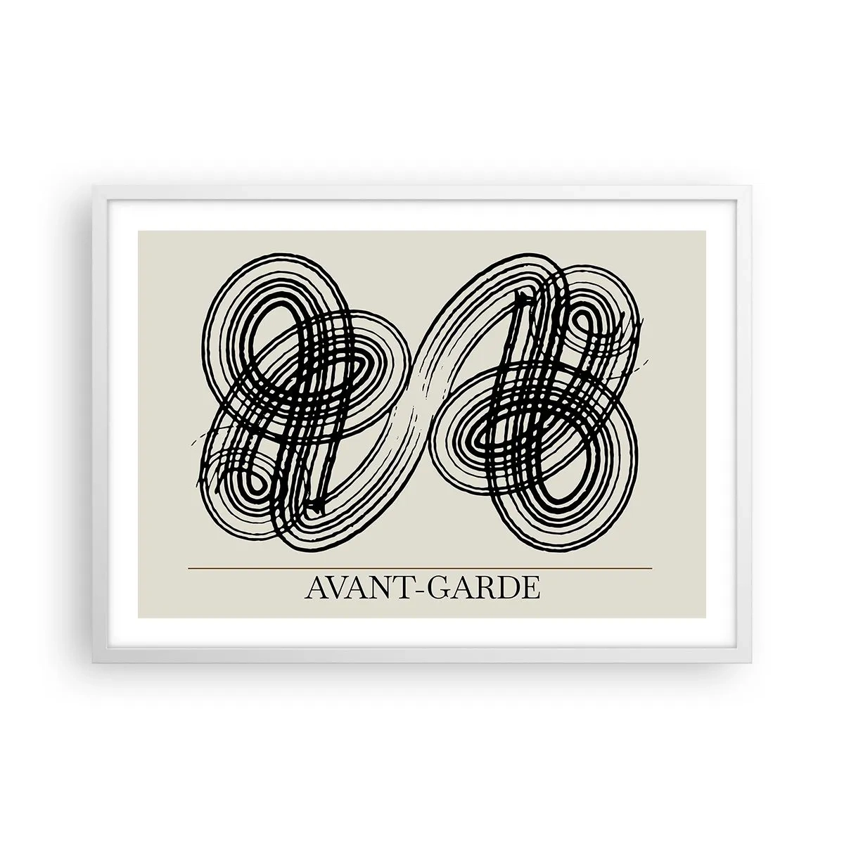 Póster en marco blanco - Salió espontáneamente - 70x50 cm